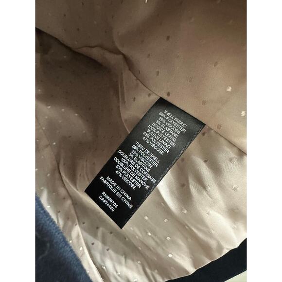 Rebecca Taylor Tailored Clean Suiting Blazer Jacket Blue Size 2 - Picture 4 of 5